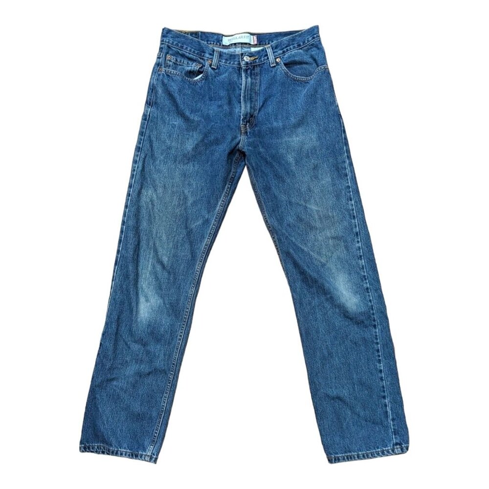 Levi's 505 Jeans Mens 34x34 Blue '04 Y2K Medium Wash Gorp Straight Leg